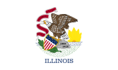 A flag of the state of illinois

Description automatically generated
